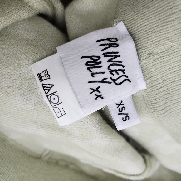 Princess Polly Adora Set Sage Bellbotton Flower Crop Top Set Matching - Picture 7 of 7